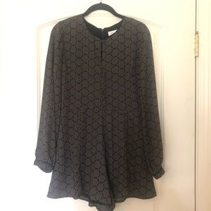 Romper with button detail in front